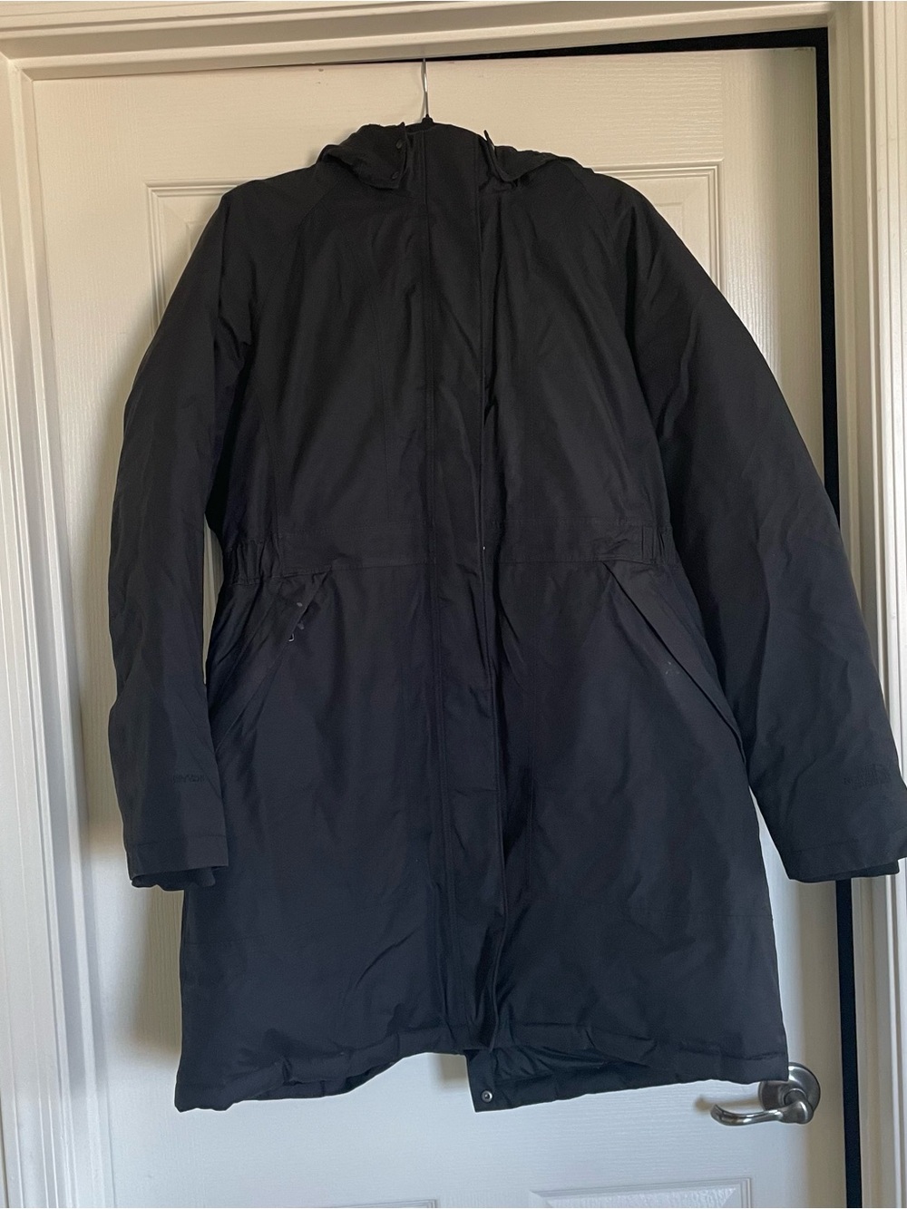 The North Face Hyvent Black Hooded Goose Down Parka
